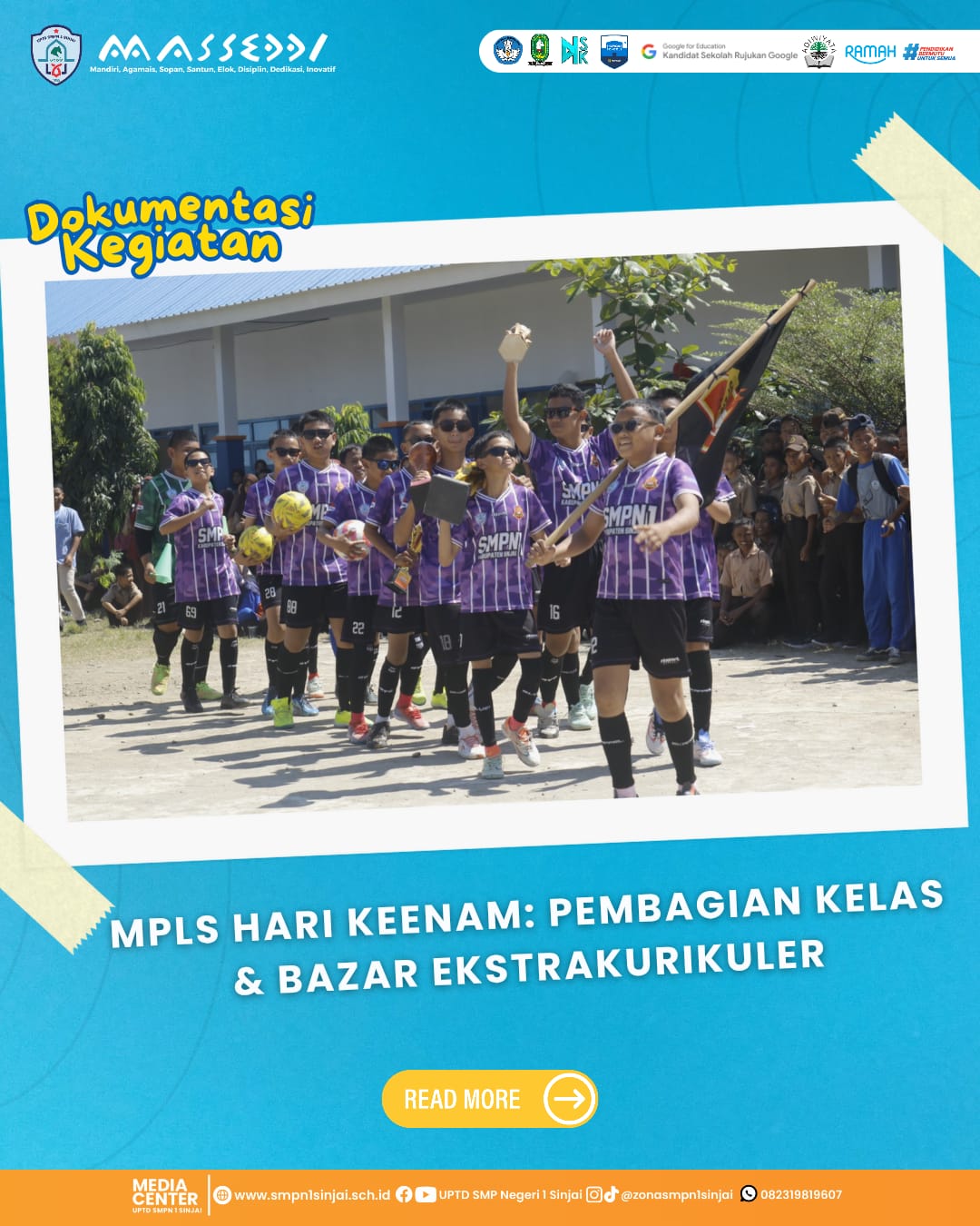 Gebyar Parade Ekskul Tutup ‘Inspiring Week’ SMPN 1 Sinjai, Bakat Siswa Memukau!